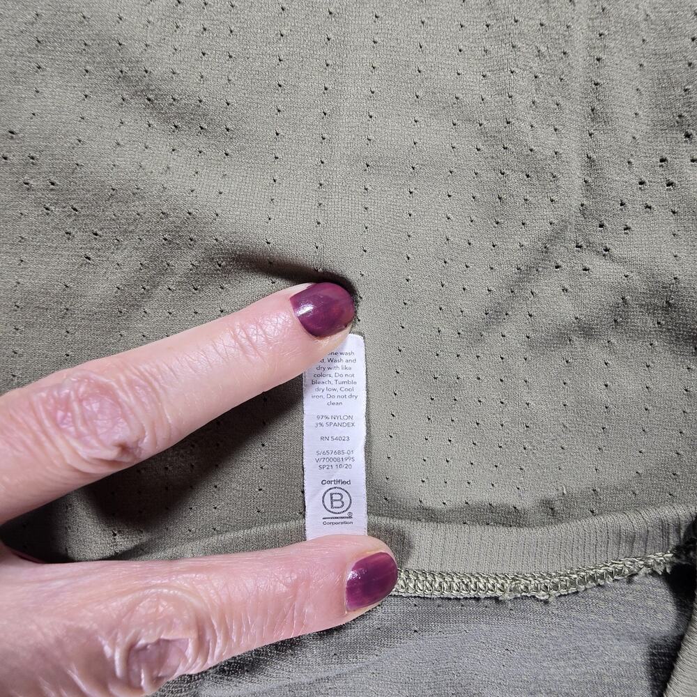 Athleta Momentum Seamless Perforated Tank Olive Sage Green XS S657685 Yoga Run - Picture 5 of 6